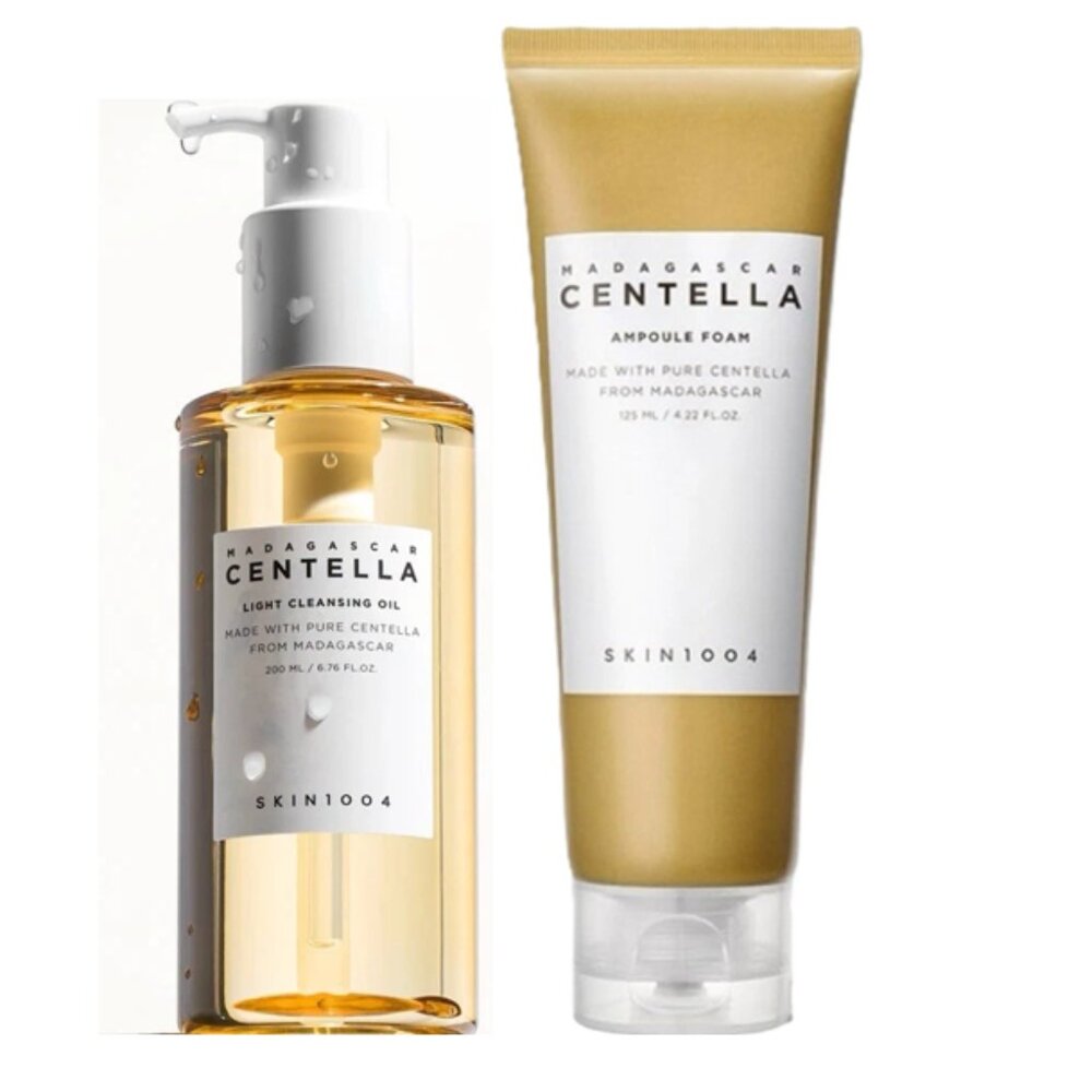 SKIN 1004 Madagascar Centella Light Cleansing Oil + Ampoule Foam Duo Set 2-PC